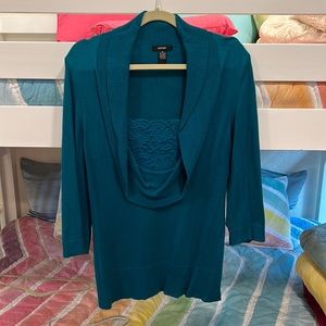 Alfani teal color sweater. Size XL